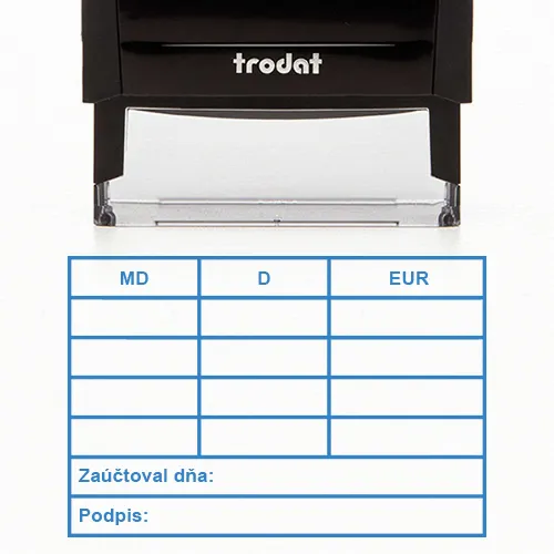 Predkontačná pečiatka značky Trodat