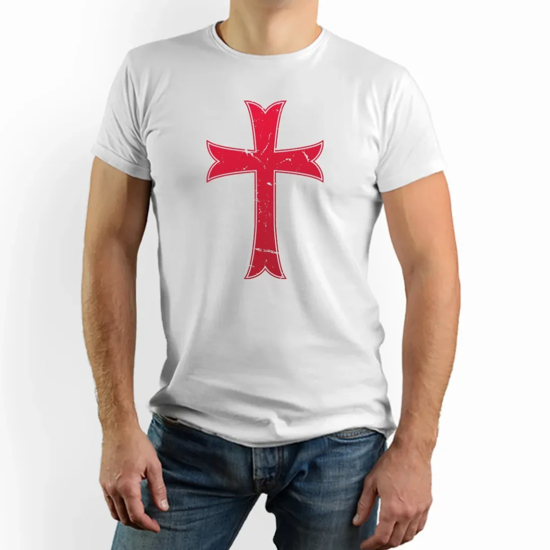 Rytiersky templársky kríž tričko