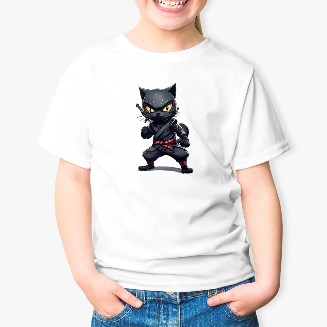 Tričko ninja mačka