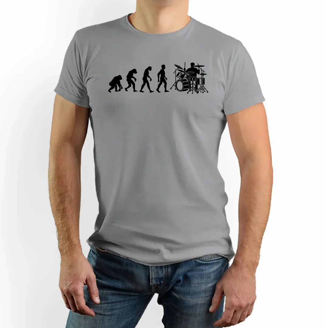 Vtipné tričko bubeník evolúcia