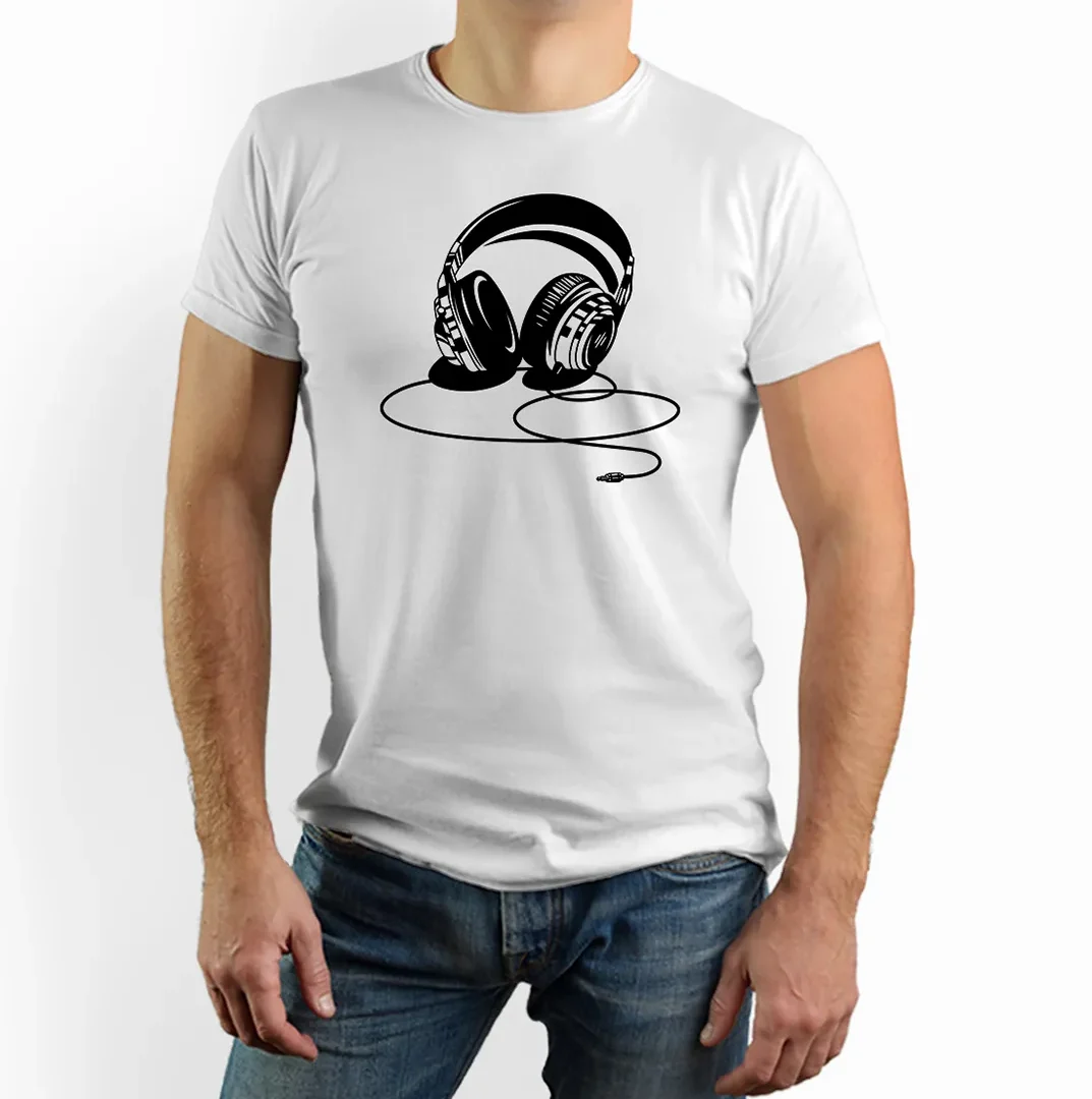 Slúchadla tričko hudba Gamer