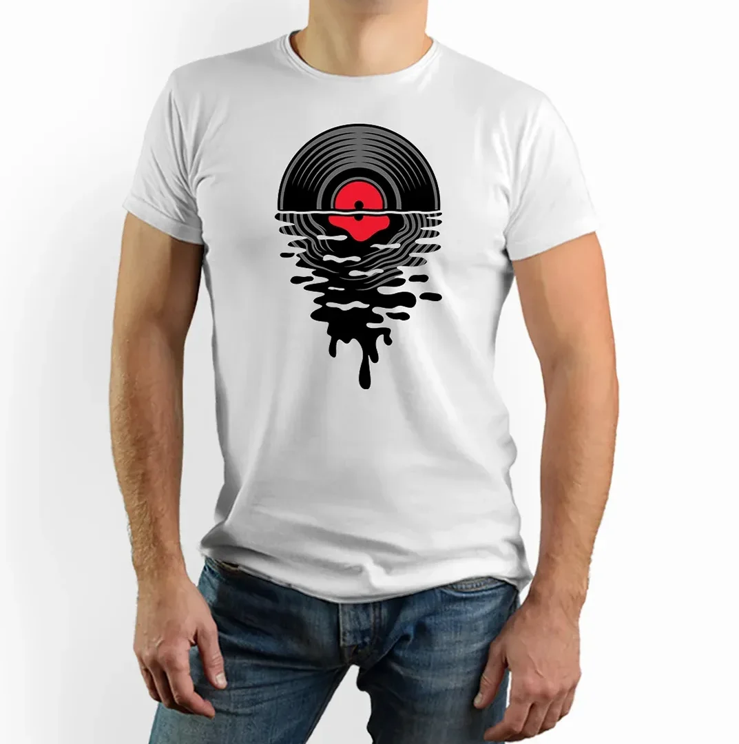 vinylová platňa tričko zapadajúce slnko