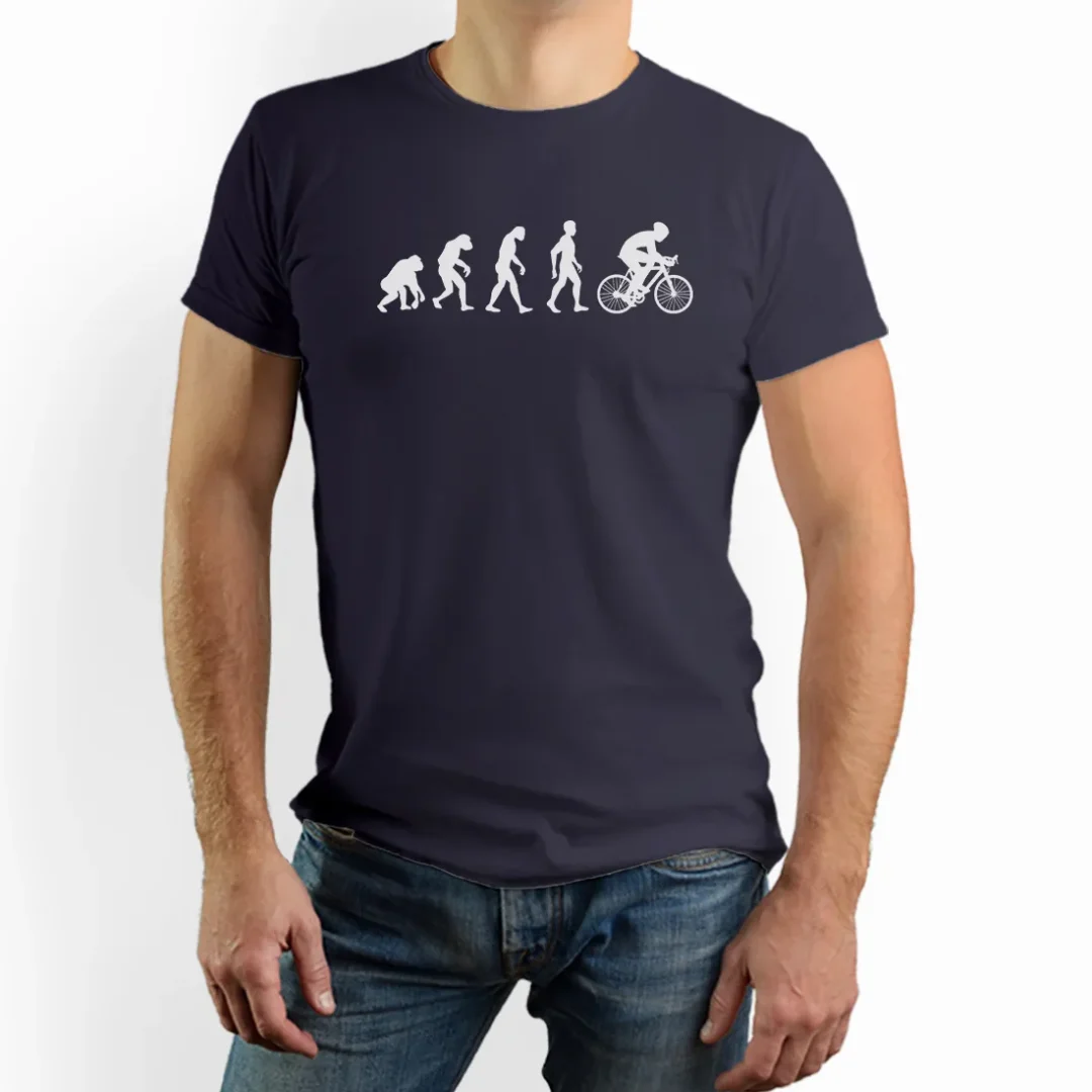 Vtipné tričko pre cyklistu evolúcia