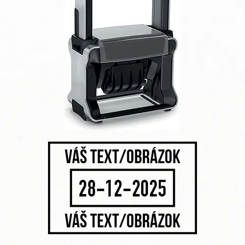 Dátumová pečiatka s textom