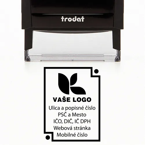 Pečiatka s logom Grafická práca zadarmo