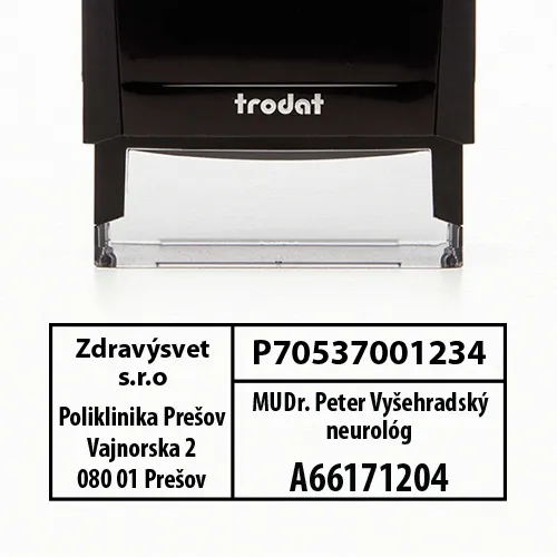 pečiatka lekár