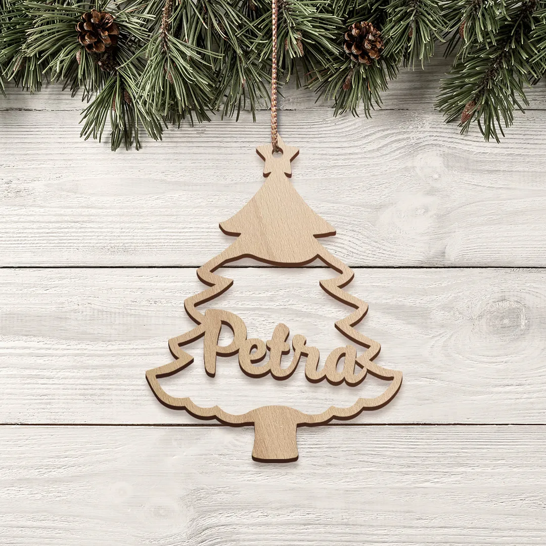 Personalizovaná vianočná dekorácia na stromček
