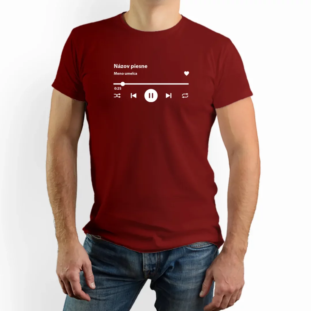 Tričko s hudobným prehrávačom - Uprav dizajn