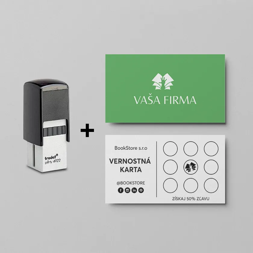 Vernostné kartičky s pečiatkou 100 ks