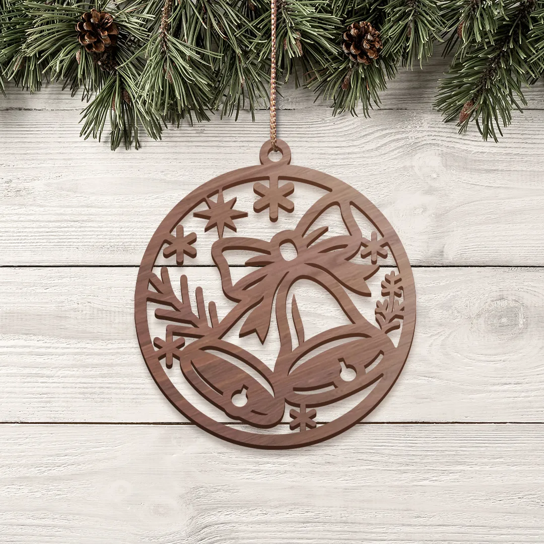 vianočná ozdoba na stromček so zvončekmi